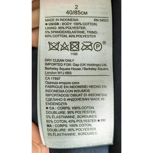 BANANA REPUBLIC Denim Tuxedo Blazer Size 2 - Picture 9 of 11